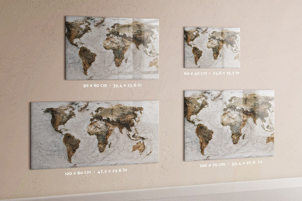 Magnettafel Karte der alten Welt