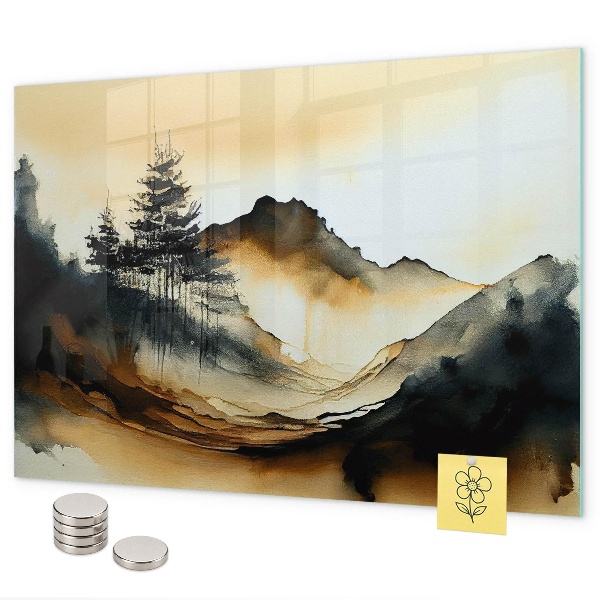 Magnettafel Abstrakte Landschaft