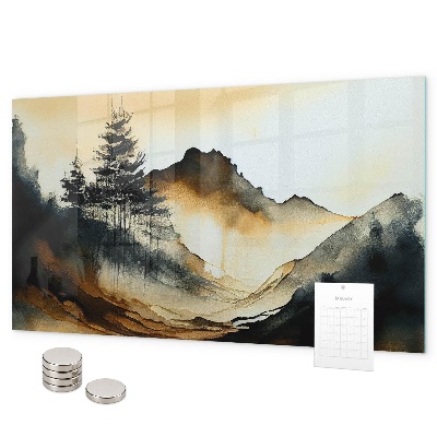 Magnettafel Abstrakte Landschaft