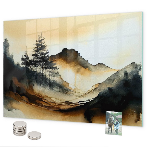Magnettafel Abstrakte Landschaft