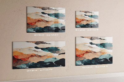 Magnetwand Abstrakte Landschaft