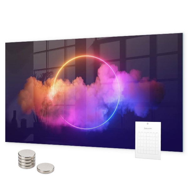 Magnettafel 3D-Rauchabstraktion
