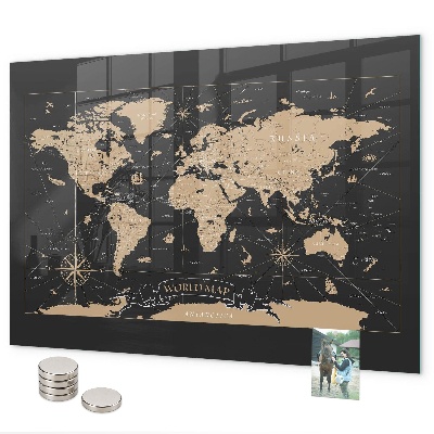 Magnettafel Karte der alten Welt