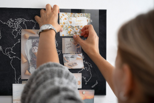 Magnettafel Übersicht der Weltkarte