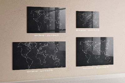 Magnettafel Übersicht der Weltkarte