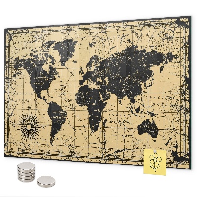 Magnettafel Karte der alten Welt