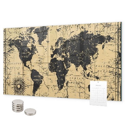 Magnettafel Karte der alten Welt