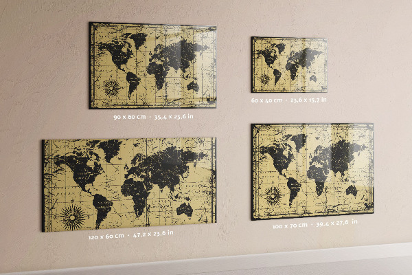 Magnettafel Karte der alten Welt