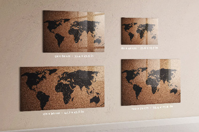 Magnetwand Weltkarte