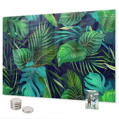 Magnettafel Exotische Blätter