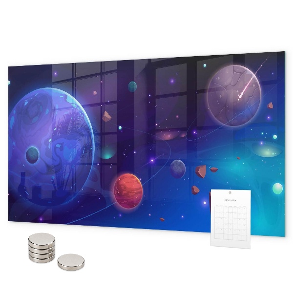 Magnetwand Galaxie der Planeten