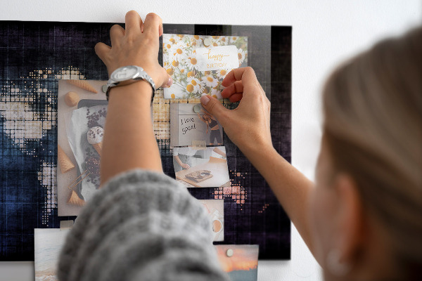 Magnettafel Abstrakte Weltkarte