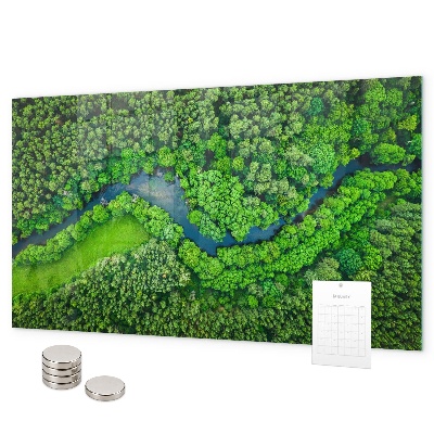 Magnetwand Fluss im Wald