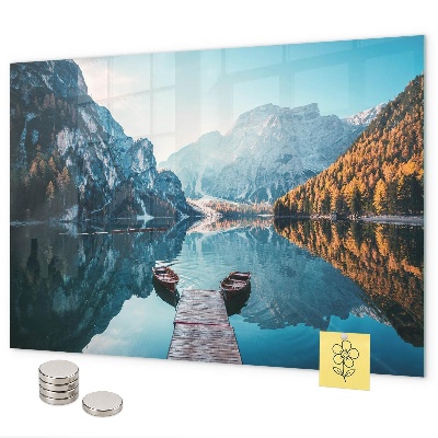 Magnettafel Boote auf dem See