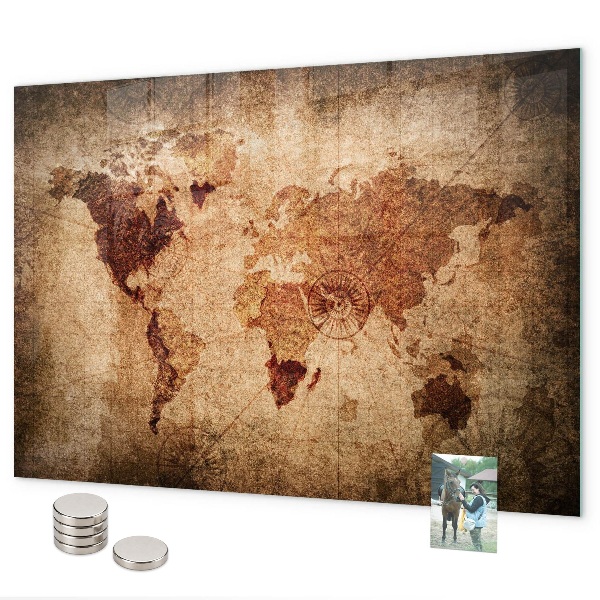 Magnettafel Karte der alten Welt