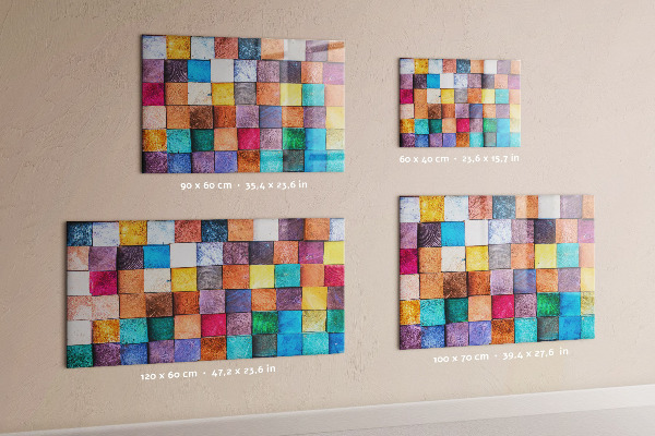 Magnettafel Holzwürfel