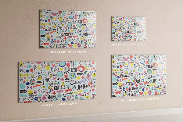 Magnetwand Bilder von Skizzen