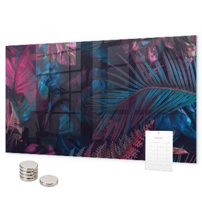 Magnettafel Exotische Blumen