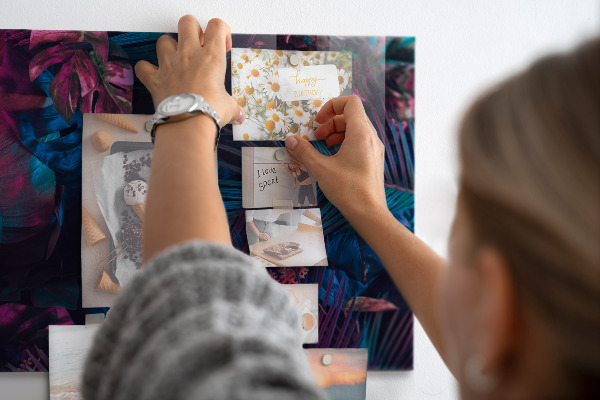 Magnettafel Exotische Blumen