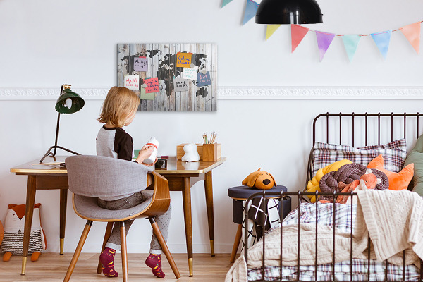 Magnettafel Die Welt an Bord