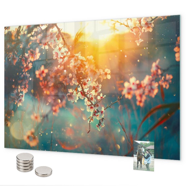 Magnettafel Frühlingsblumen