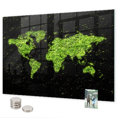 Magnettafel Weltkarte
