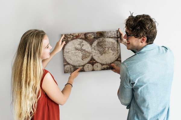 Magnettafel Karte der alten Welt