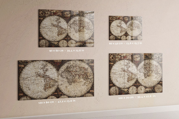 Magnettafel Karte der alten Welt