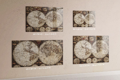 Magnettafel Karte der alten Welt