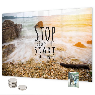 Magnetwand Motivationstext