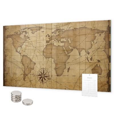 Magnettafel Karte der alten Welt