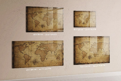 Magnettafel Karte der alten Welt