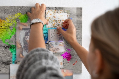 Magnettafel Weltkarte