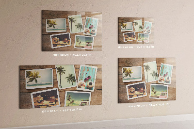 Magnetwand Polaroid-Fotos