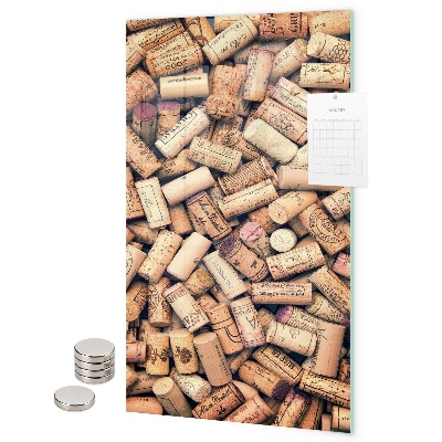 Glas magnettafel Weinkorken