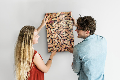 Glas magnettafel Weinkorken