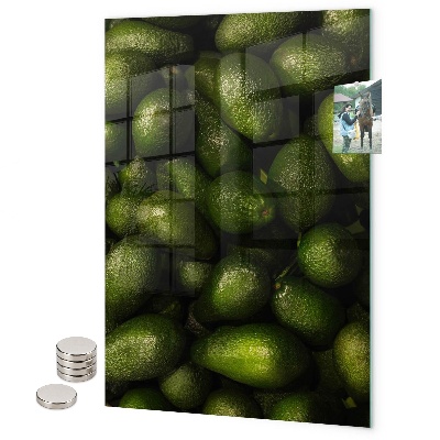 Glas magnettafel Zarte Blätter
