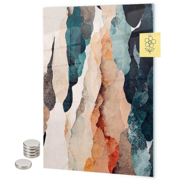 Glas magnettafel Abstrakte Flecken