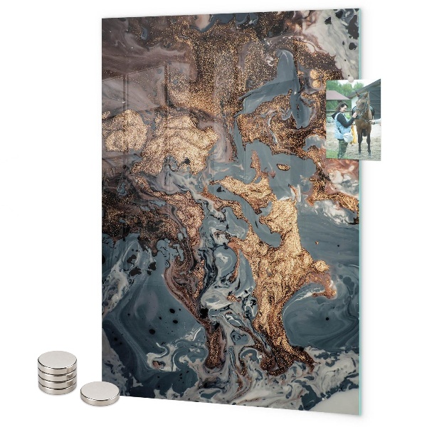 Glas magnettafel Marmorkunst