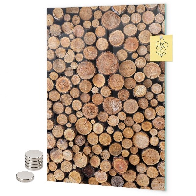 Glas magnettafel Baumstämme
