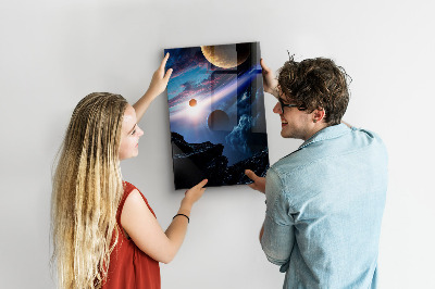 Magnetbild Der Raum des Planeten