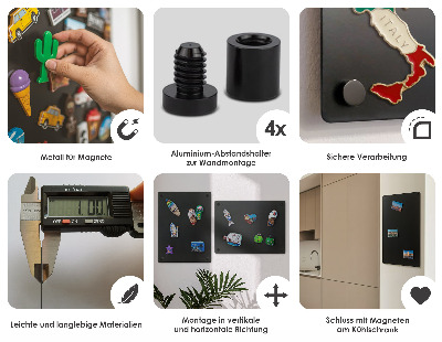 Magnetboard für Reisemagnete aus den Ferien