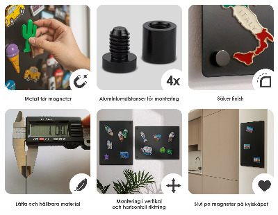 Magnetboard für Reisemagnete aus den Ferien