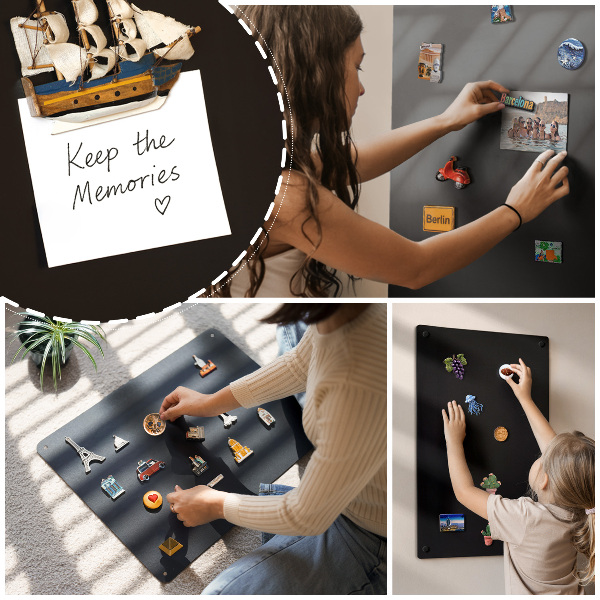 Magnetboard für Reisemagnete aus den Ferien