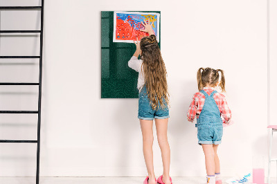 Schreib magnettafel Stilvolle Pinnwand für Fotos und Notizen