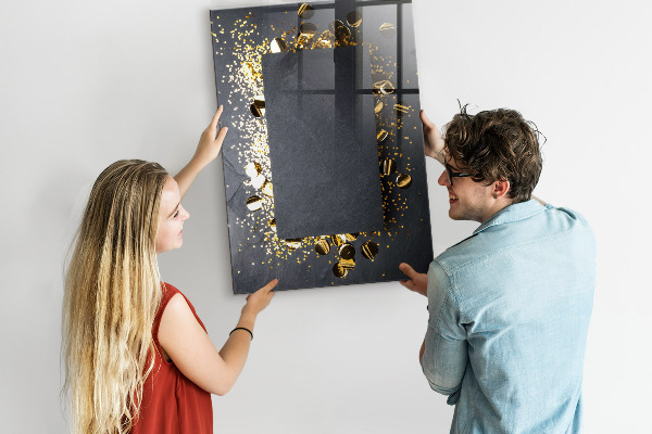 Magnettafel zum schreiben Eine stylische Tafel für Notizen und Fotos