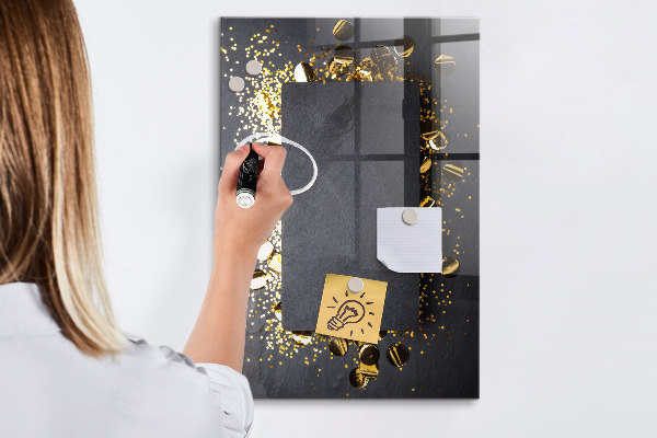 Magnettafel zum schreiben Eine stylische Tafel für Notizen und Fotos