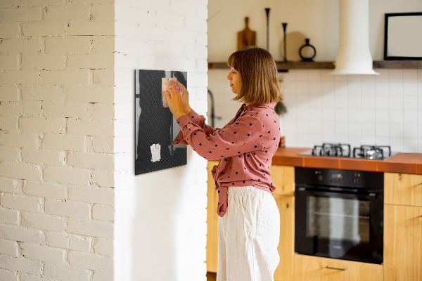 Magnettafel zum schreiben Stilvolle Pinnwand für Fotos und Notizen