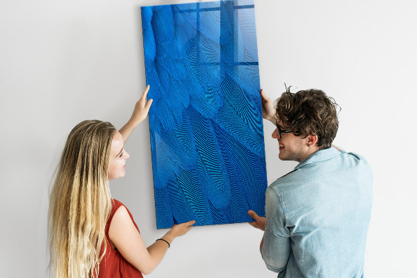 Schreib magnettafel Blaue Tafel für Fotos und Notizen