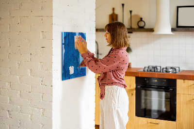 Schreib magnettafel Blaue Tafel für Fotos und Notizen